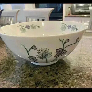 Nora Fenton Designs Bowl, Chinese Porcelain Hand Painted in Hong Kong